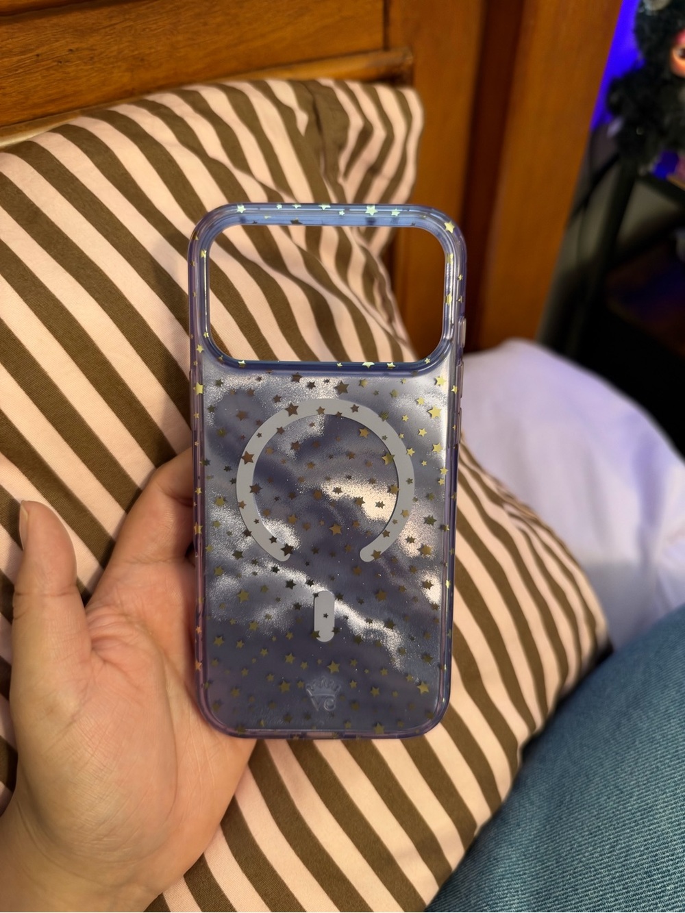 Velvet Caviar Purple Clear Star MagSafe Phone Case
